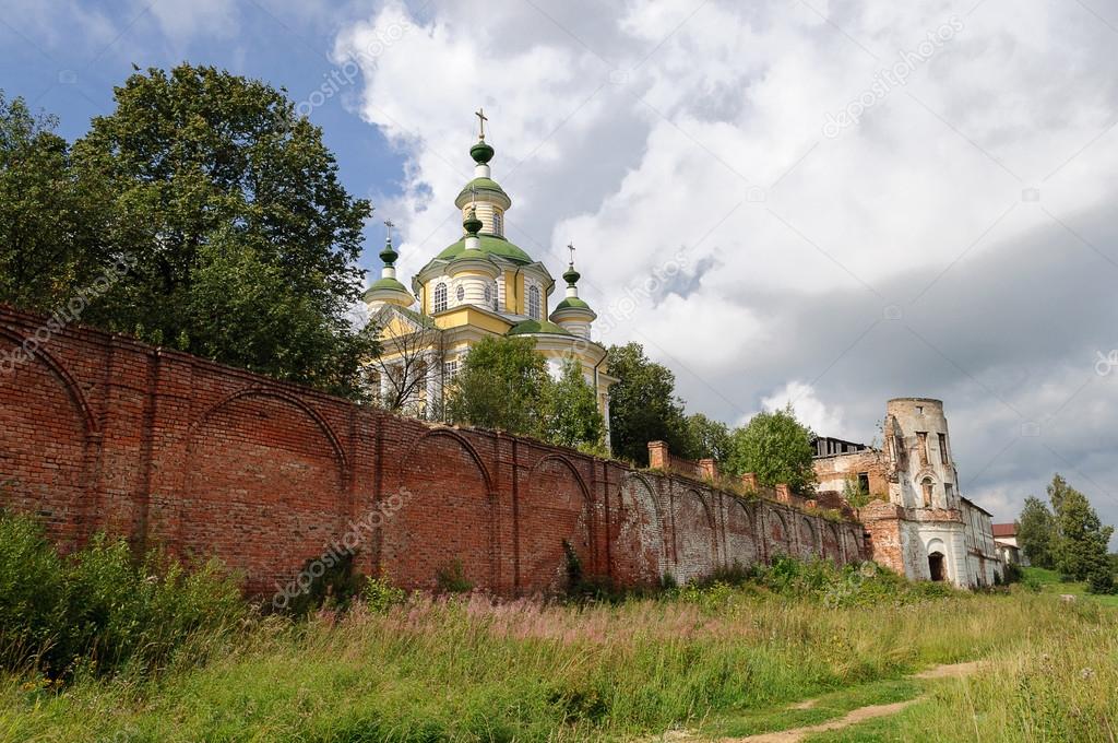 Ruins of ancient Spaso-Sumorin Monastery in Totma