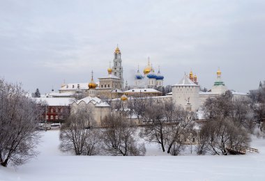 Sergiev Posad. Kış zamanında kutsal Trinity Sergius Lavra