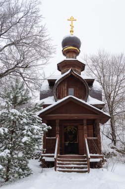 Ahşap Şapel, kutsal Bahar, St Sava Storozhevsky wint içinde