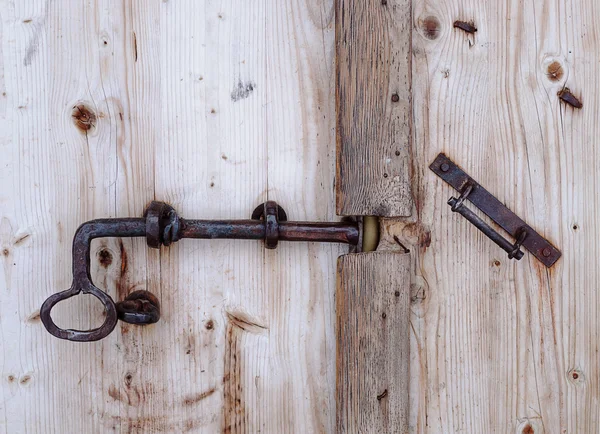 Old wrought iron lock — Stok fotoğraf