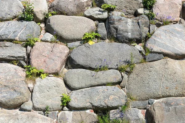 Stora stenblock vägg bakgrund — Stockfoto