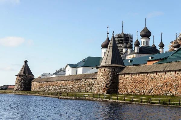 Solovetskijöarna (Spaso-Preobrasjenskij) kloster, Ryssland Royaltyfria Stockfoton