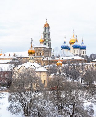 Trinity-Sergius Lavra Sergiev Posad, kış zaman içinde
