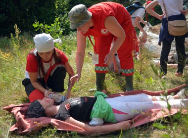 Kızıl Haç eğitim Minsk Region, Beyaz Rusya