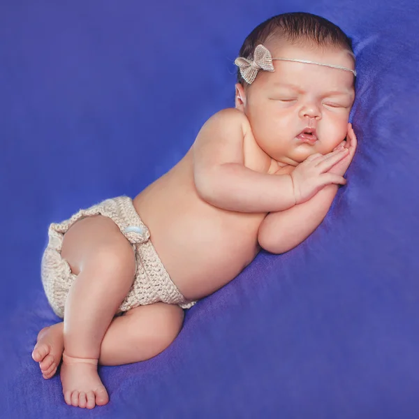 Close- up portrait of a sleeping baby — Stock Photo, Image