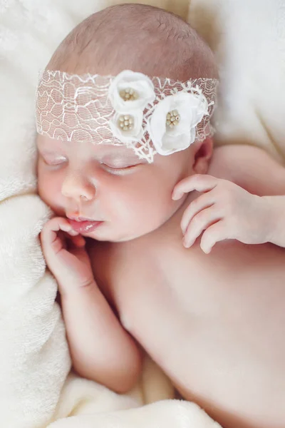 Sweet sleep happy baby — Stock Photo, Image