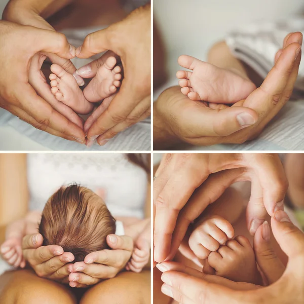 Collage des Neugeborenen. — Stockfoto