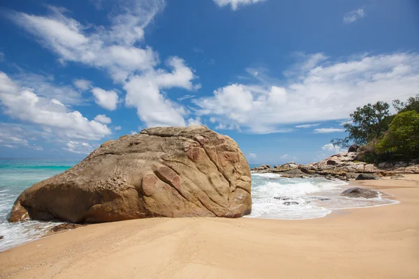 Spiaggia tropicale incontaminata nello Sri Lanka . — Foto Stock