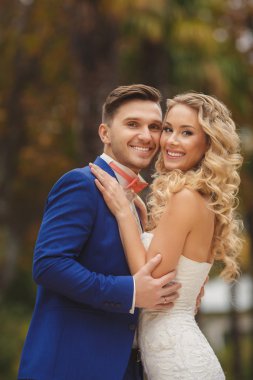 Gelin ve damat - fotoğraf Park.