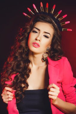 diadem içinde güzel lüks Prenses