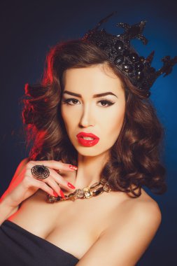 diadem içinde güzel lüks Prenses