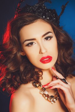 diadem içinde güzel lüks Prenses