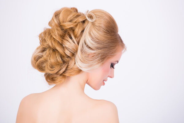 Bridal fancy hairstyle 