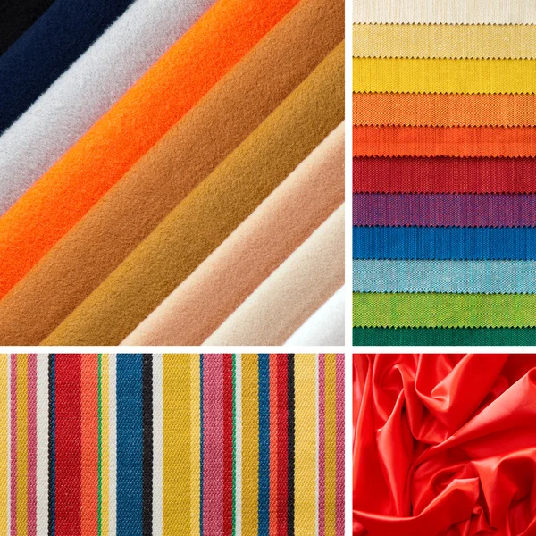 Several colors of fabrics — Stock Photo, Image