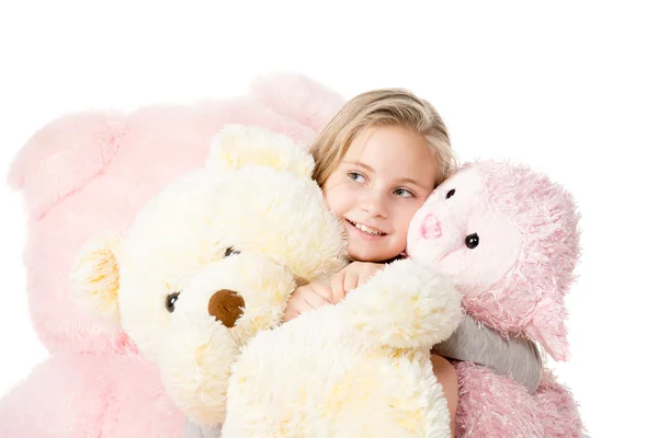 Mit einem Teddybär — Stockfoto