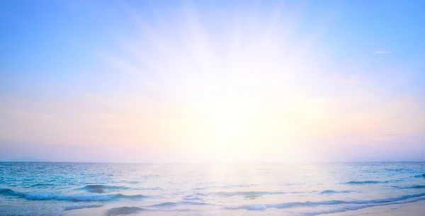 Amanecer playa fondo — Foto de Stock