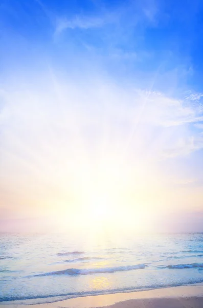 Sunrise beach achtergrond — Stockfoto