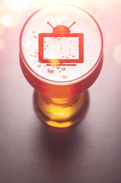 Cerveja lager na mesa — Fotografia de Stock