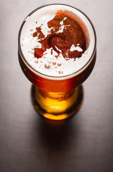 Lager beer on table — Stock Photo, Image