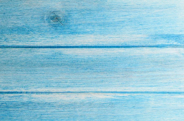 Blauer Holztisch — Stockfoto