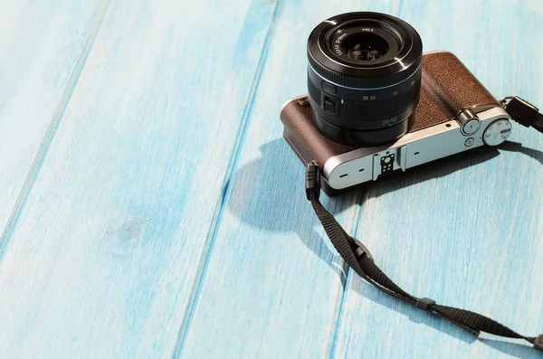 Retro style camera — Stock Photo, Image