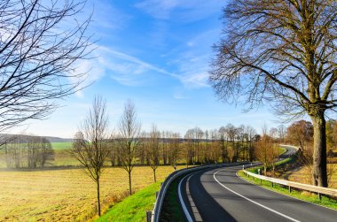 sonbahar yol sahne