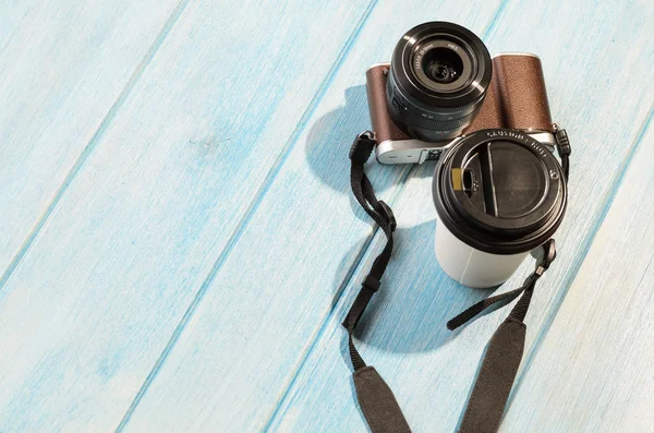 Retro style camera — Stock Photo, Image