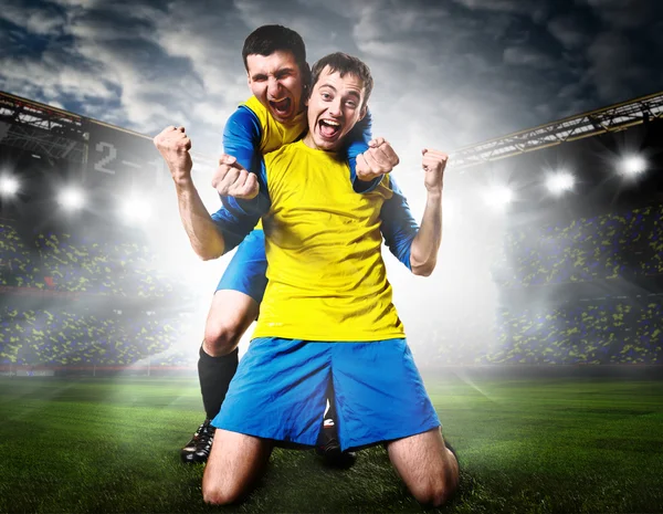 Jogadores de futebol — Fotografia de Stock