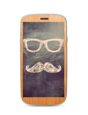 ahşap dokunmatik ekran telefon