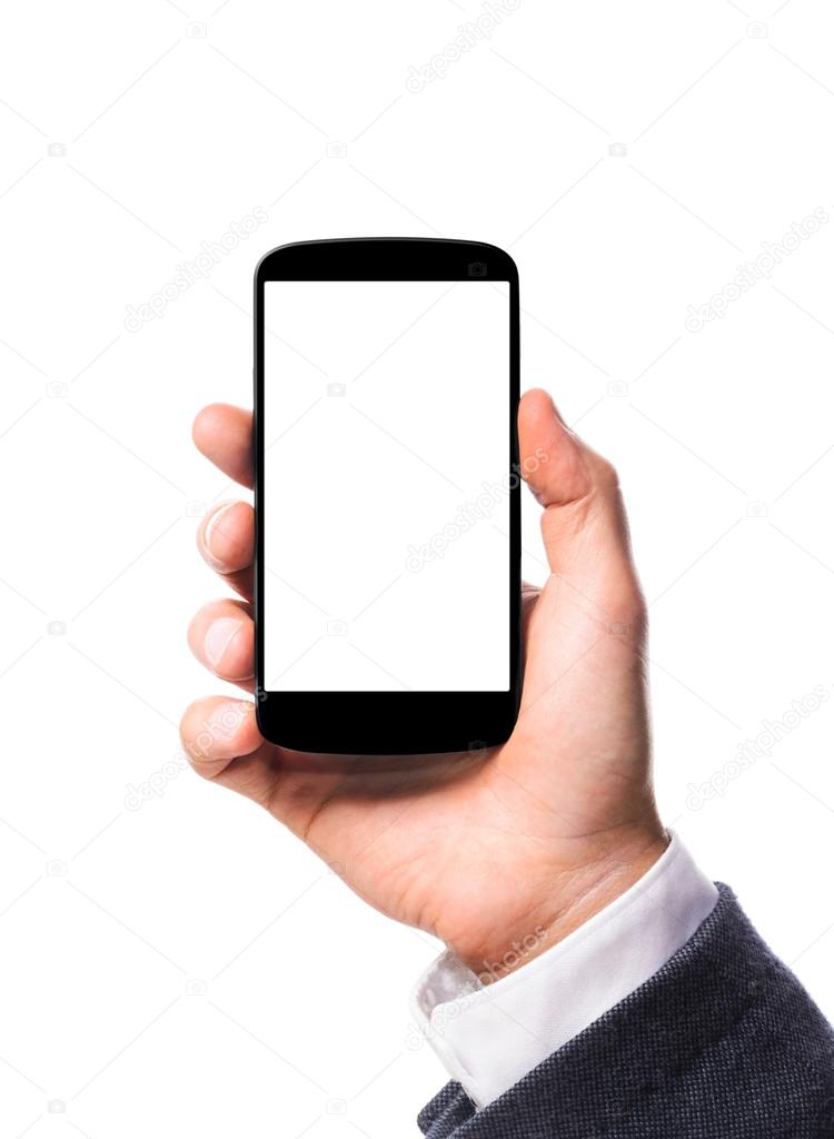 modern smartphone in hand