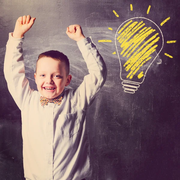 Menino da escola — Fotografia de Stock