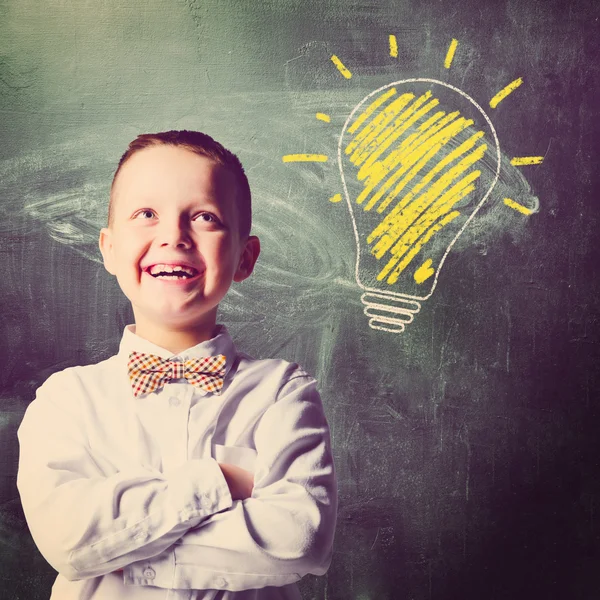 Menino da escola — Fotografia de Stock