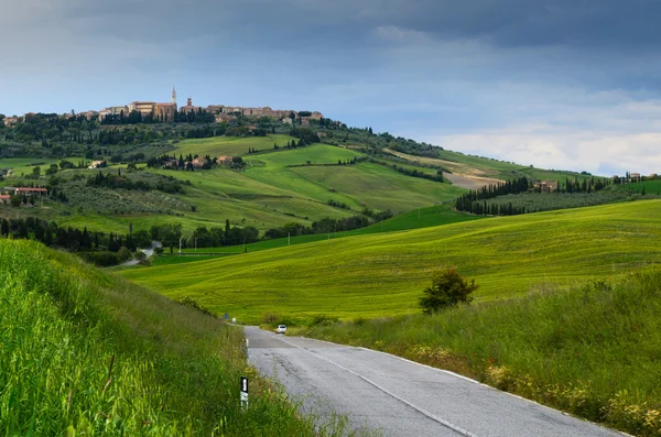Vista de Pienza, província de Siena — Fotografia de Stock