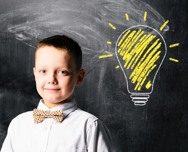 Menino da escola — Fotografia de Stock