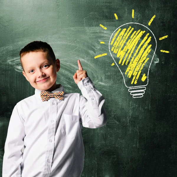 Menino da escola — Fotografia de Stock