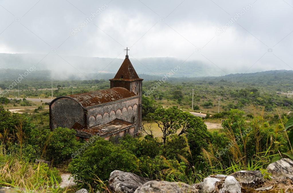 Abandoned christian church