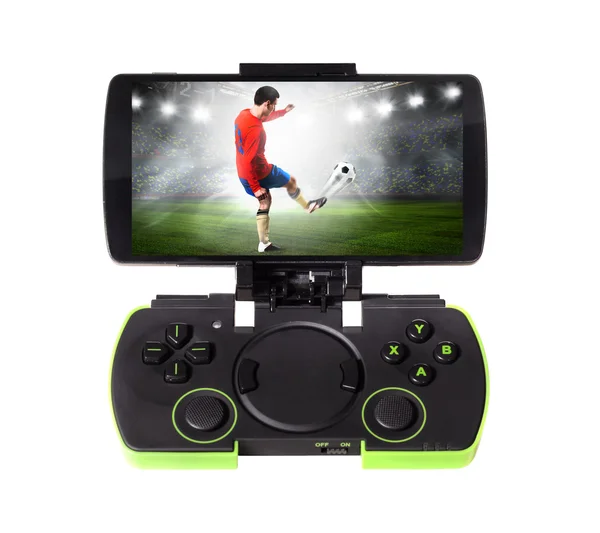 Smartphone med gamepad — Stockfoto