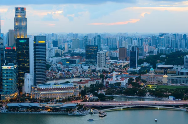 Szingapúr belvárosának — Stock Fotó
