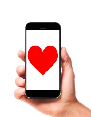 elinde modern smartphone