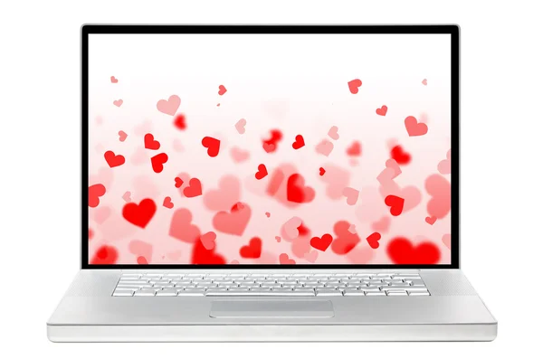 Lovely modern laptop — Stock Photo, Image
