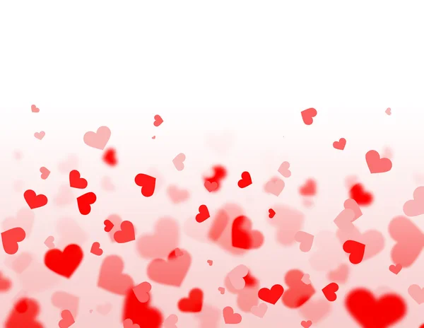 Rött och rosa hjärtan — Stockfoto