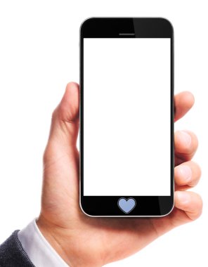 elinde modern smartphone