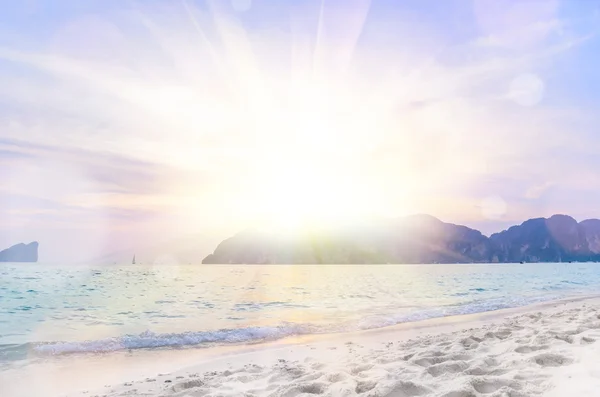 Sunrise beach achtergrond — Stockfoto