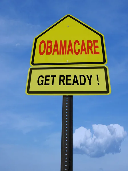 Obamacare préparez-vous post conceptuel — Photo