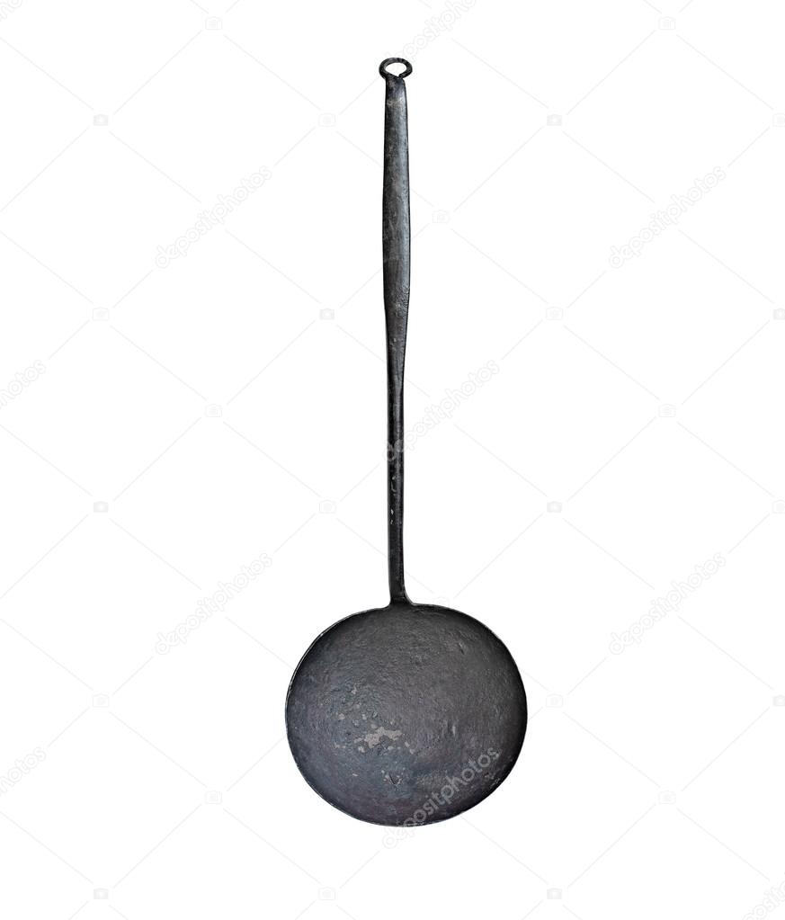 vintage iron ladle