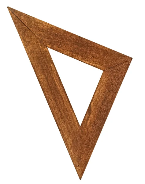 Władca rocznika trójkąt — Zdjęcie stockowe