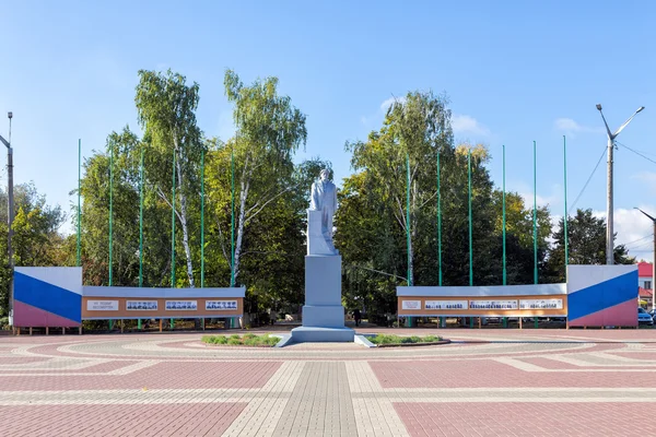 Monumento a Vladimir Lenin en el pueblo urbano Anna, Rusia —  Fotos de Stock