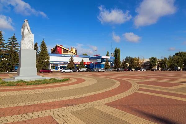 Площадь Ленина в поселке Анна, Россия — стоковое фото