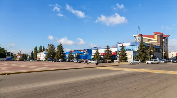 Building of a shopping center. Anna. Russia — Stock Photo, Image