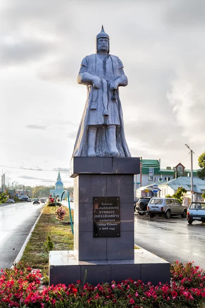 Губернатор пам'ятника Степан Величінов. Усман. Росія — стокове фото